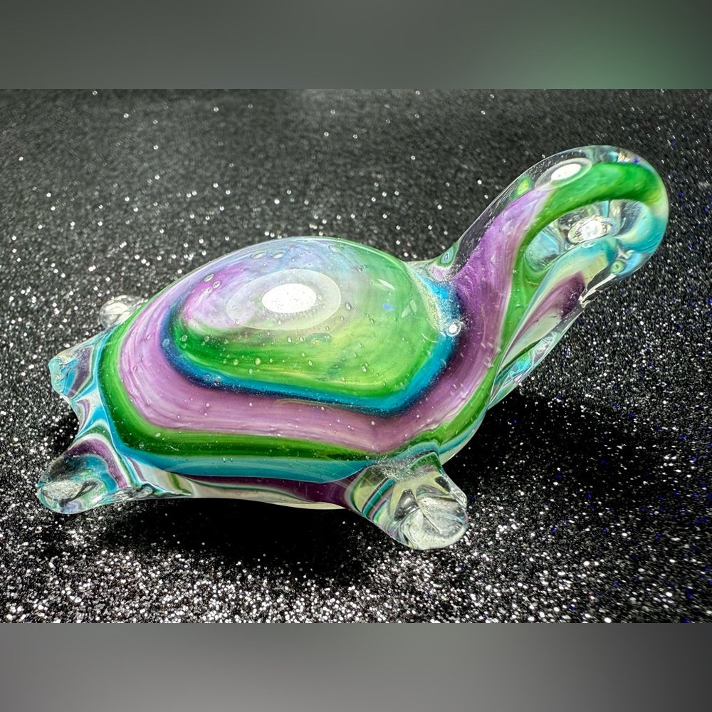 Art Glass Hand Blown Turtle Figurine - Picture 11 of 15